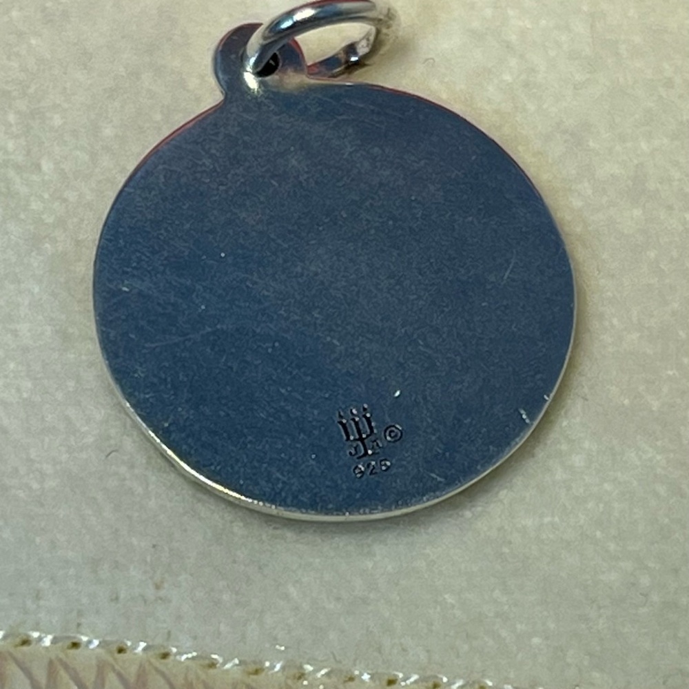 Retired James Avery 925 Sterling Silver St. Christopher Medallion Pendant Charm - Picture 3 of 10